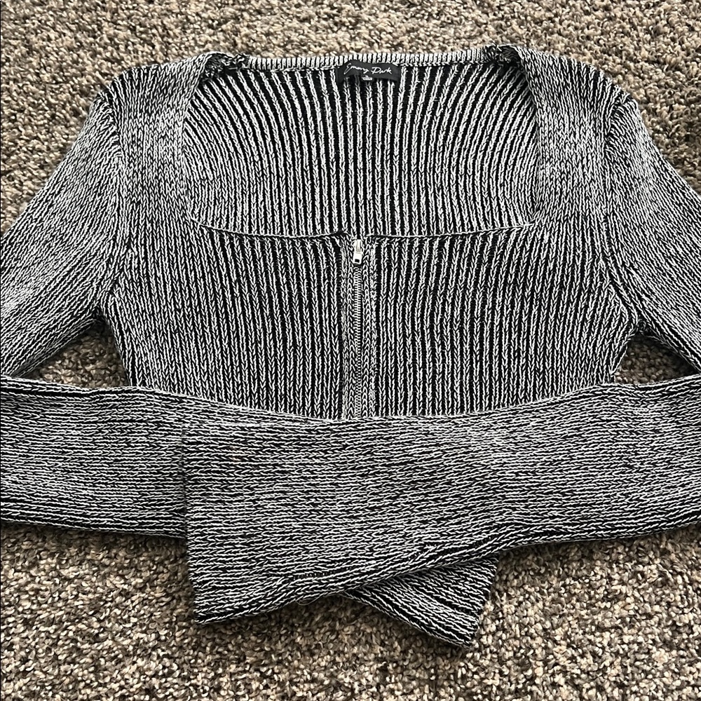 Women's Black and Gray Sweater. Size small.